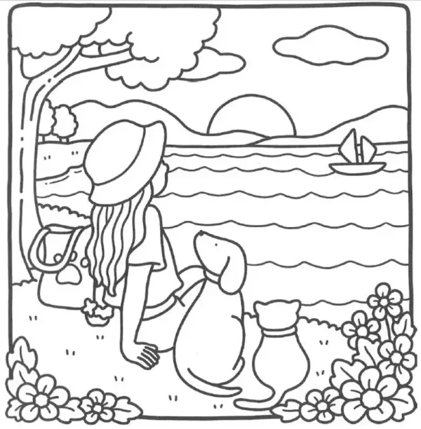 Girl Moments Coloring Book – Image 4